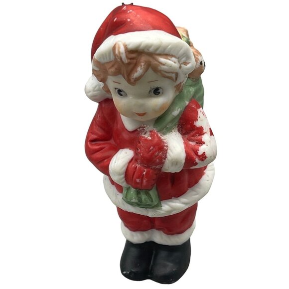 vintage 1991 campbell's soup kids porcelain figurine girl red bag suit 3" READ - Picture 1 of 5